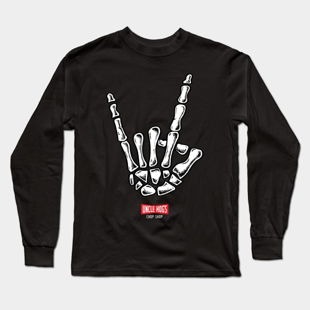 Rock fingers - Uncle Hog Long Sleeve T-Shirt by Cimbart